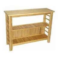 Modern natural bamboo shoe rack image 1