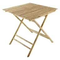 Natural wicker bamboo high quality serving table image 1