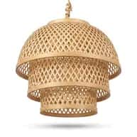 Handwoven Bamboo Hanging Lamp Shade