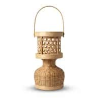 Handwoven Bamboo Lantern with Hanging Handle