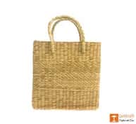 Natural Straw Handmade Shopping Tote Bag image 1