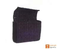 Natural Straw Handmade Blue Coloured Envelop bag image 1