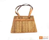 Natural Straw Square Handbag image 1