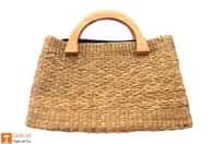 Natural Straw Bowler Bag image 1