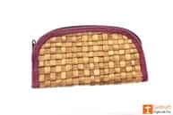 Natural Straw Handmade Clutch image 1