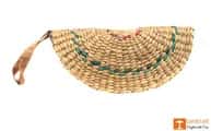 Natural Straw Handmade Clutch image 1