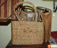 Water Hyacinth Mini Rectangle Handbag image 1