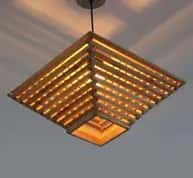 Attractive Bamboo Roof Hanging Lamp image 1