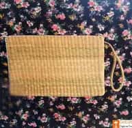 Natural Straw Handmade Purse image 1