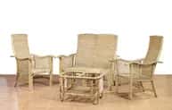 Contemporary Cane Sofa Set - Tea table Set image 1