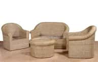 Cane Sofa Set for your Home Office Decor 2 1 1 Setting image 1