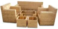 Natural Rattan Cane Sofa Set for Living Room & Office