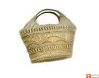 Large Natural Straw Handbag with beautiful design image 1