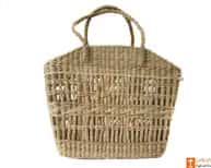 Natural Straw Handbag with simple and elegant design image 1