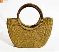 Natural Straw Mini U-Bag for Women image 1