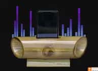 Bamboo Mobile Phone Holder cum Sound Amplifier image 1