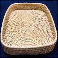 Rattan Serving Kitchen Tray image 1
