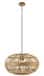 High quality bamboo circular wicker hanging lampshade image 1