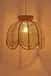Rattan wicker hanging lampshade image 1