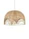 Modern bamboo  wicker hanging lampshade image 1