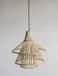 Bamboo three tier wicker hanging lampshade image 1