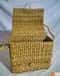 Natural Straw Handbag with Cover and Button Closure image 1