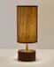 Modern cylindrical shaped bamboo table lamp image 1