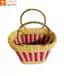 Large Natural Straw Multicolored Handbag image 2