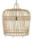 Modern bamboo wicker hanging lampshade image 1