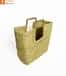 Natural Straw Mini Square Handbag with Square Handles image 2