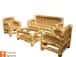 Authentic Bamboo Sofa Set with Table image 3