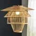Four tier hanging bamboo lamp image 1