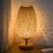Oval shape bamboo stand lamp image 1