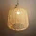 Rattan modern wicker hanging lampshade image 1