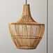 Rattan artistic pendant lampshade image 1
