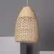 Rattan wicker pendant lampshade image 1