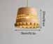 Modern bamboo wicker hanging lampshade image 1
