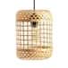 Modern bamboo cylindrical shaped ceiling lampshade image 1