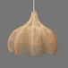 Bamboo flower shaped wicker hanging lampshade image 1