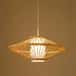 Modern bamboo wicker pendant hanging lampshade image 1