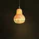 Attractive bulb shaped bamboo hanging lamp image 1