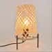 Attractive bamboo wicker table lampshade image 1