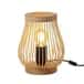 Rattan oval shaped wicker table lampshade image 1