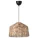 Rattan wicker hanging lampshade image 1