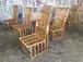 Modern wicker antique bamboo chair image 1