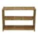 Natural bamboo modern shoe rack image 1