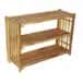 Antique bamboo natural shoe shelf image 1