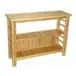 Modern natural bamboo shoe rack image 1
