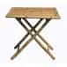 Antique natural bamboo serving table image 1