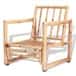 Modern antique natural bamboo single sofa chair image 1